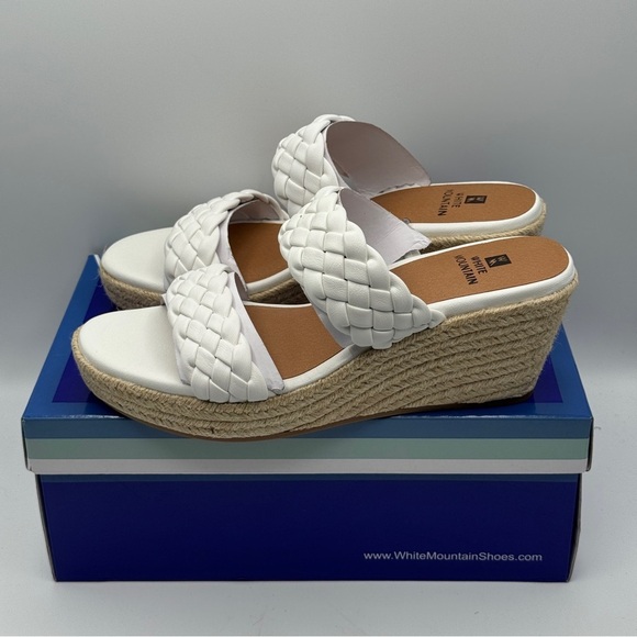 White Mountain Yoyo Woven Wedges 7.5M - Picture 3 of 8